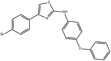 (4-(4-BROMOPHENYL)(2,5-THIAZOLYL))(4-PHENOXYPHENYL)AMINE Struktur