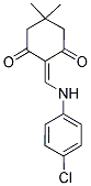 2-(((4-CHLOROPHENYL)AMINO)METHYLENE)-5,5-DIMETHYLCYCLOHEXANE-1,3-DIONE Struktur