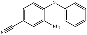 3-AMINO-4-(PHENYLSULFANYL)BENZENECARBONITRILE Struktur