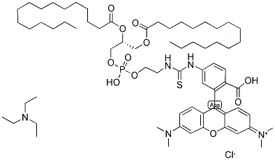 N-(6-TETRAMETHYLRHODAMINETHIOCARBAMOYL)-1,2-DIHEXADECANOYL-SN-GLYCERO-3-PHOSPHOETHANOLAMINE, TRIETHYLAMMONIUM SALT Struktur