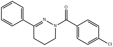 (4-CHLOROPHENYL)[3-PHENYL-5,6-DIHYDRO-1(4H)-PYRIDAZINYL]METHANONE Struktur