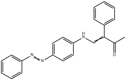 3-PHENYL-4-[4-(2-PHENYLDIAZENYL)ANILINO]-3-BUTEN-2-ONE Struktur