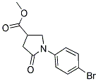 METHYL 1-(4-BROMOPHENYL)-5-OXO-3-PYRROLIDINECARBOXYLATE Struktur