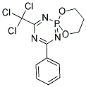 2-PHENYL-4-(TRICHLOROMETHYL)-7,11-DIOXA-1,3,5-TRIAZA-6LAMBDA5-PHOSPHASPIRO[5.5]UNDECA-1,3,5-TRIENE Struktur