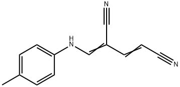 4-(4-TOLUIDINOMETHYLENE)-2-PENTENEDINITRILE Struktur