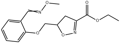 ETHYL 5-((2-[(METHOXYIMINO)METHYL]PHENOXY)METHYL)-4,5-DIHYDRO-3-ISOXAZOLECARBOXYLATE Struktur