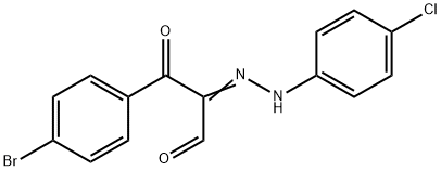 3-(4-BROMOPHENYL)-2-[2-(4-CHLOROPHENYL)HYDRAZONO]-3-OXOPROPANAL Struktur