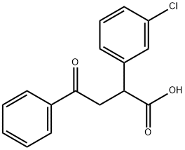 2-(3-CHLOROPHENYL)-4-OXO-4-PHENYLBUTANOIC ACID Struktur