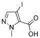 4-IODO-2-METHYL-2 H-PYRAZOLE-3-CARBOXYLIC ACID Struktur