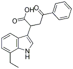 2-(7-ETHYLINDOL-3-YL)-4-OXO-4-PHENYLBUTANOIC ACID Struktur