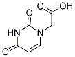 (2,4-DIOXO-3,4-DIHYDRO-2 H-PYRIMIDIN-1-YL)-ACETIC ACID Struktur