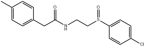 N-(2-[(4-CHLOROPHENYL)SULFINYL]ETHYL)-2-(4-METHYLPHENYL)ACETAMIDE Struktur