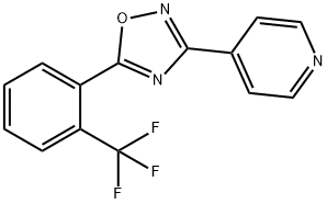 4-(5-[2-(TRIFLUOROMETHYL)PHENYL]-1,2,4-OXADIAZOL-3-YL)PYRIDINE Struktur