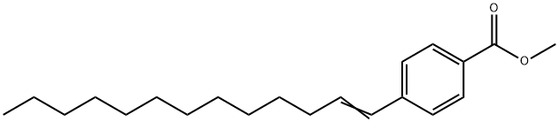 METHYL 4-(1-TRIDECENYL)BENZENECARBOXYLATE Struktur