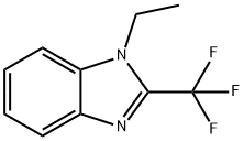 1-ETHYL-2-(TRIFLUOROMETHYL)-1H-1,3-BENZIMIDAZOLE Struktur