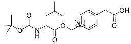 BOC-D-LEU-O-CH2-PHI-CH2-COOH Struktur