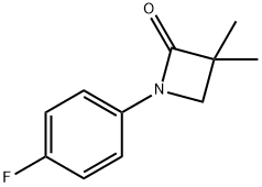 1-(4-FLUOROPHENYL)-3,3-DIMETHYL-2-AZETANONE Struktur