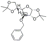 3-O-BENZYL-1,2:5,6-DI-O-ISOPROPYLIDENE-A-D-GLUCOFURANOSE Struktur