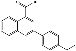 2-(4-ETHYL-PHENYL)-QUINOLINE-4-CARBOXYLIC ACID Struktur