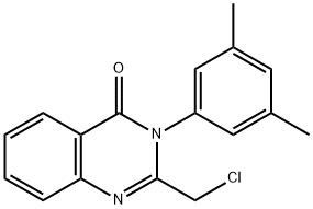 2-(CHLOROMETHYL)-3-(3,5-DIMETHYLPHENYL)-4(3H)-QUINAZOLINONE Struktur