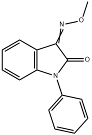 1-PHENYL-1H-INDOLE-2,3-DIONE 3-(O-METHYLOXIME) Struktur