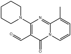 9-METHYL-4-OXO-2-PIPERIDIN-1-YL-4H-PYRIDO[1,2-A]PYRIMIDINE-3-CARBALDEHYDE Struktur