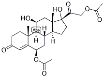 4-PREGNEN-6-BETA, 11-BETA, 17,21-TETROL-3,20-DIONE 6,21-DIACETATE Struktur