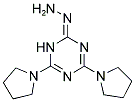 4,6-DIPYRROLIDIN-1-YL-1,3,5-TRIAZIN-2(1H)-ONE HYDRAZONE Struktur