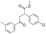 METHYL 2-(4-CHLOROPHENYL)-4-(3-METHYLPHENYL)-4-OXOBUTANOATE Struktur