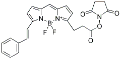 4,4-DIFLUORO-5-STYRYL-4-BORA-3A,4A-DIAZA-S-INDACENE-3-PROPIONIC ACID, SUCCINIMIDYL ESTER Struktur