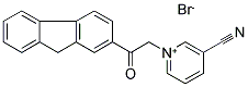 3-CYANO-1-[2-(9H-2-FLUORENYL)-2-OXOETHYL]PYRIDINIUM BROMIDE Struktur