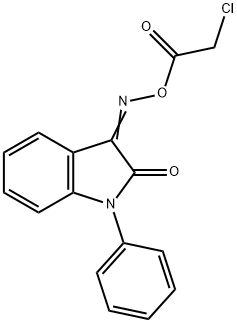 3-([(2-CHLOROACETYL)OXY]IMINO)-1-PHENYL-1,3-DIHYDRO-2H-INDOL-2-ONE Struktur