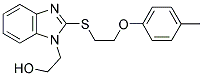 2-(2-([2-(4-METHYLPHENOXY)ETHYL]THIO)-1H-BENZIMIDAZOL-1-YL)ETHANOL Struktur