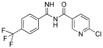 N3-IMINO[4-(TRIFLUOROMETHYL)PHENYL]METHYL-6-CHLORONICOTINAMIDE Struktur