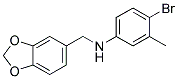 N-(1,3-BENZODIOXOL-5-YLMETHYL)-4-BROMO-3-METHYLANILINE Struktur