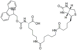 FMOC-LYS(BIOTINYL-EPSILON-AMINOCAPROYL)-OH Struktur