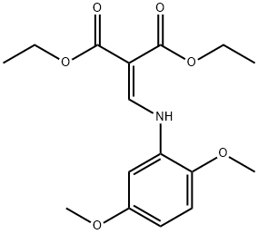 DIETHYL 2-(((2,5-DIMETHOXYPHENYL)AMINO)METHYLENE)PROPANE-1,3-DIOATE Structure