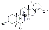 5-ALPHA-CHOLANIC ACID-3-ALPHA-OL-6-ONE METHYL ESTER Struktur