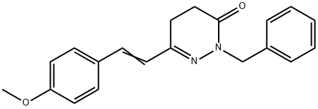 2-BENZYL-6-(4-METHOXYSTYRYL)-4,5-DIHYDRO-3(2H)-PYRIDAZINONE Struktur