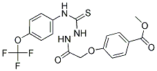 METHYL 4-((N-((THIOXO((4-(TRIFLUOROMETHOXY)PHENYL)AMINO)METHYL)AMINO)CARBAMOYL)METHOXY)BENZOATE Struktur