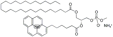 1-OCTACOSANYL-2-(1-PYRENEHEXANOYL)-SN-GLYCERO-3-PHOSPHOMETHANOL, AMMONIUM SALT Struktur