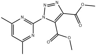 DIMETHYL 1-(4,6-DIMETHYL-2-PYRIMIDINYL)-1H-1,2,3-TRIAZOLE-4,5-DICARBOXYLATE Struktur