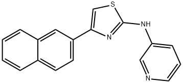 (4-(2-NAPHTHYL)(2,5-THIAZOLYL))-3-PYRIDYLAMINE Struktur