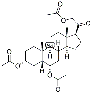 5-BETA-PREGNAN-3-ALPHA, 6-ALPHA, 21-TRIOL-20-ONE TRIACETATE Struktur