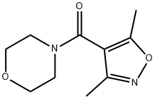 (3,5-DIMETHYL-4-ISOXAZOLYL)(MORPHOLINO)METHANONE Struktur