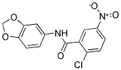 N-BENZO[3,4-D]1,3-DIOXOLAN-5-YL(2-CHLORO-5-NITROPHENYL)FORMAMIDE Struktur