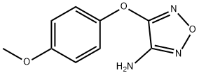 4-(4-METHOXYPHENOXY)-1,2,5-OXADIAZOL-3-AMINE Struktur