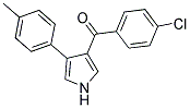 (4-CHLOROPHENYL)[4-(4-METHYLPHENYL)-1H-PYRROL-3-YL]METHANONE Struktur