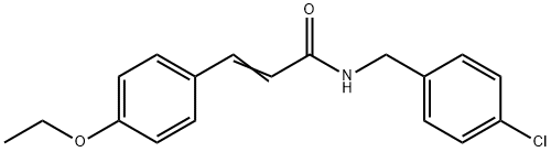 N-(4-CHLOROBENZYL)-3-(4-ETHOXYPHENYL)ACRYLAMIDE Struktur