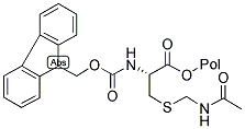 FMOC-L-CYS(ACM)-PEG-PS Struktur